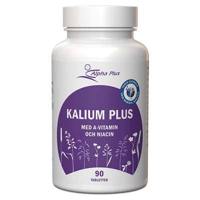 Kalium Plus 90 tab Med A-vitamin Och Niacin burk