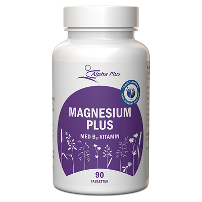 Magnesium Plus 90 tab Med B6-vitamin burk