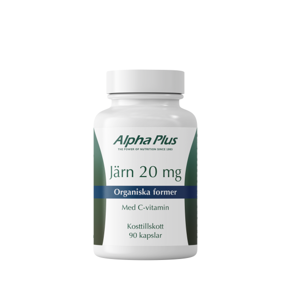 Järn 20 mg 90 kap