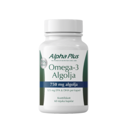 Omega-3 Algolja 750 mg 60 mjuka kap